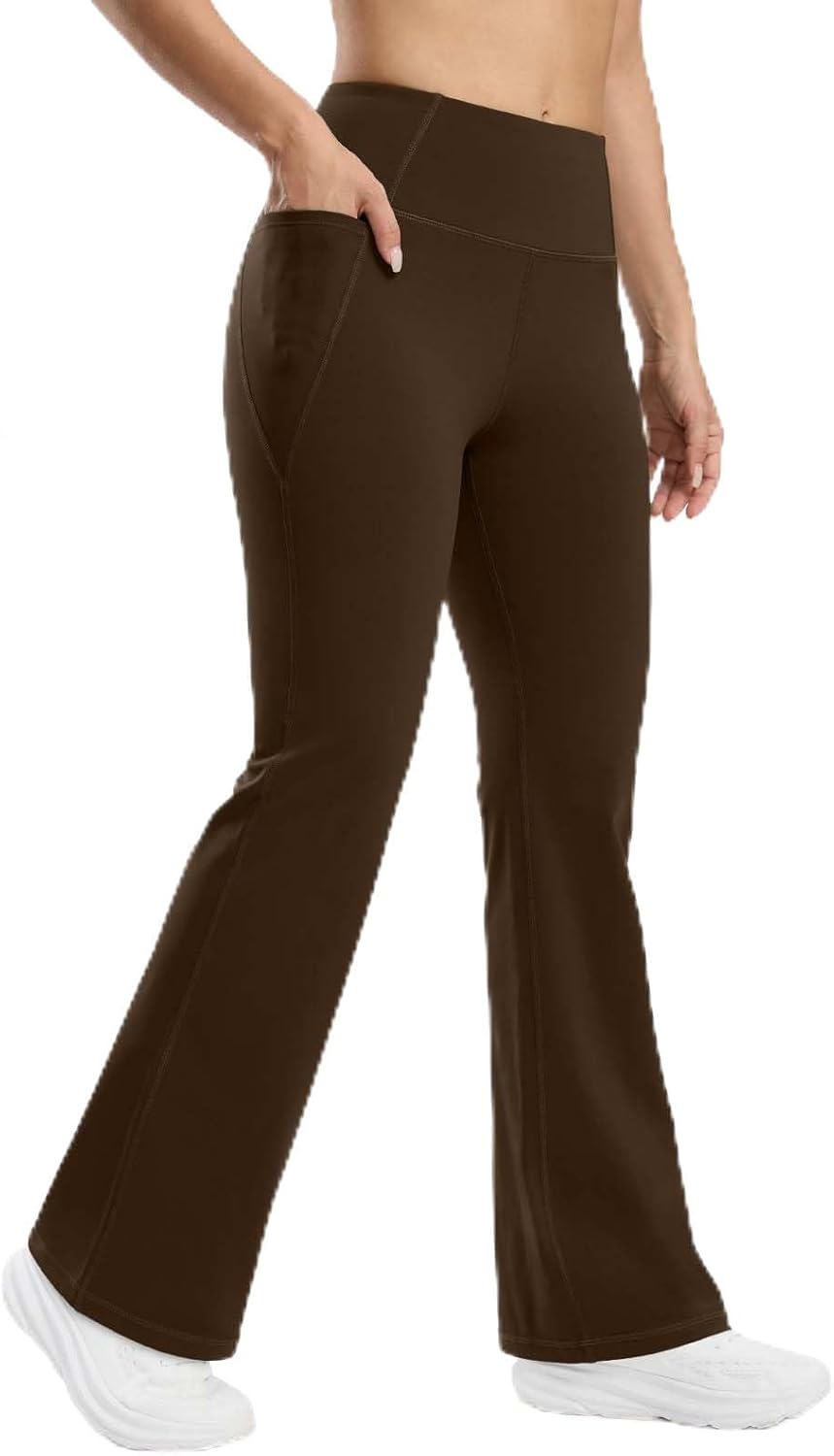 Fleece-Lined Thermal Flare Pants