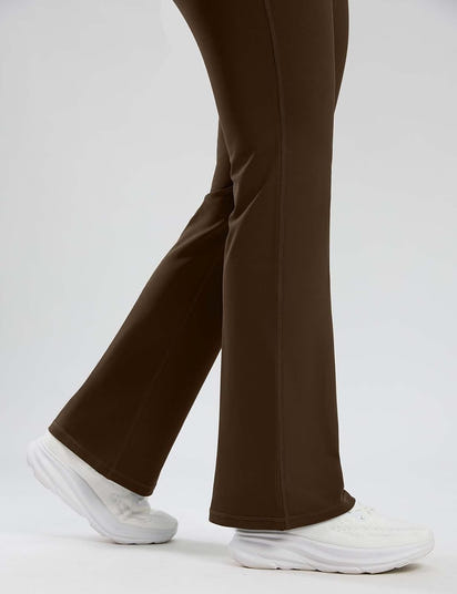 Fleece-Lined Thermal Flare Pants