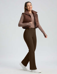 Fleece-Lined Thermal Flare Pants