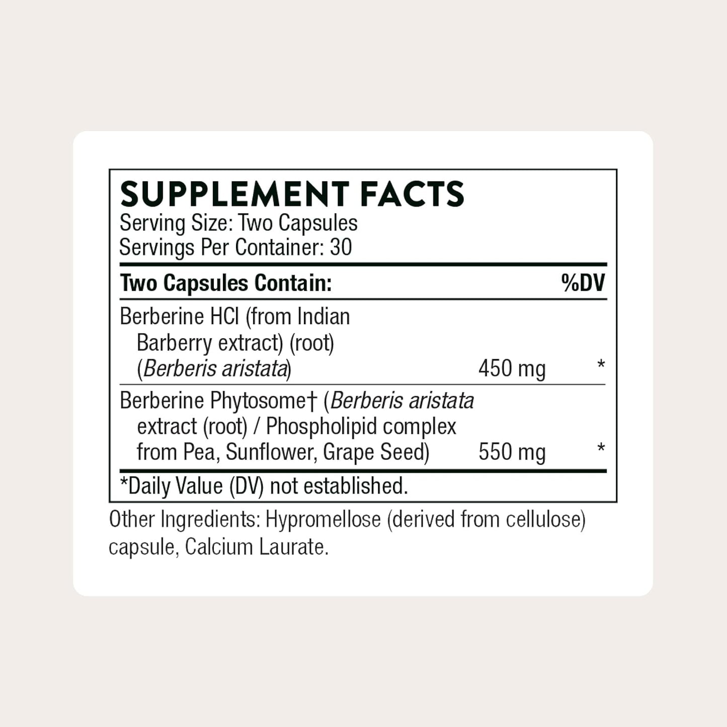 THORNE - Berberine - Dual Action Formula with Phytosome Plus Botanical Extract - Support Heart Health, Immune System, Healthy GI & Cholesterol* - Gluten-Free - 30 Servings