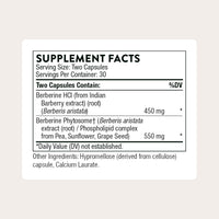 THORNE - Berberine - Dual Action Formula with Phytosome Plus Botanical Extract - Support Heart Health, Immune System, Healthy GI & Cholesterol* - Gluten-Free - 30 Servings