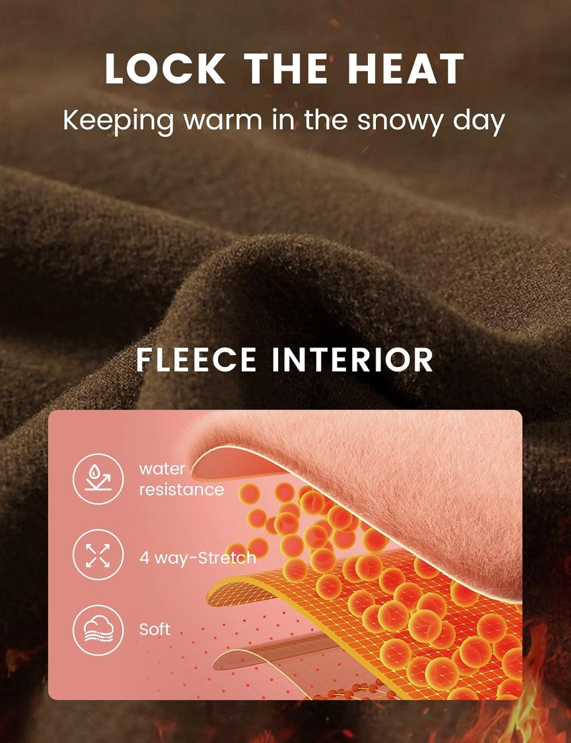 Fleece-Lined Thermal Flare Pants