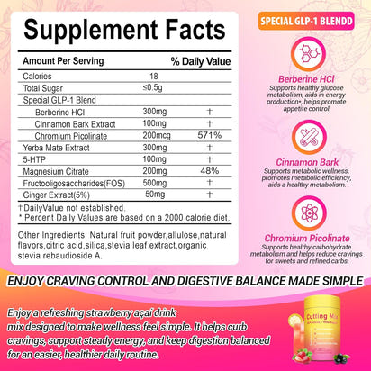 TrueRoot Cutting Drink Mix: GLP-1 Support