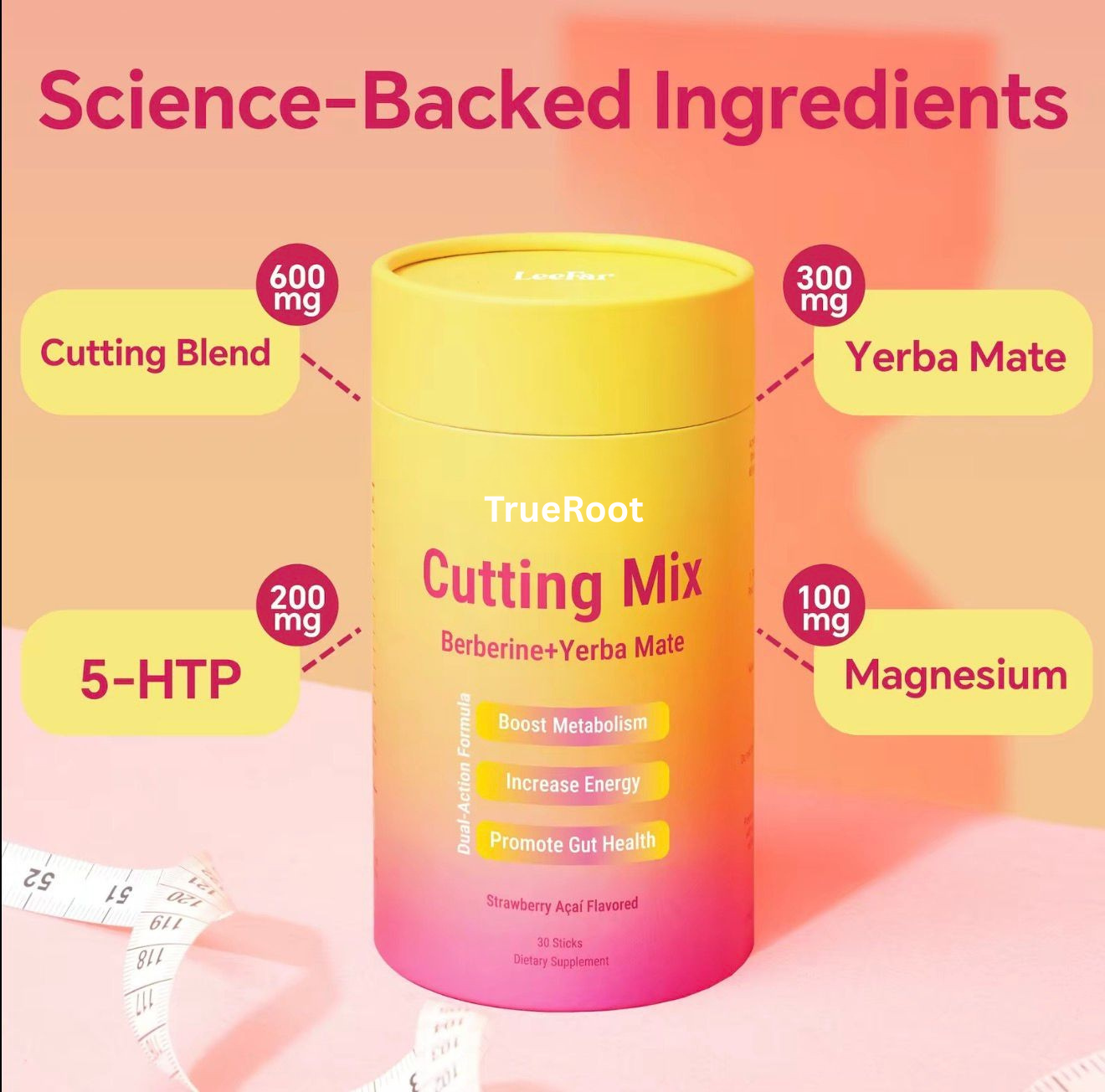 TrueRoot Cutting Drink Mix: GLP-1 Support