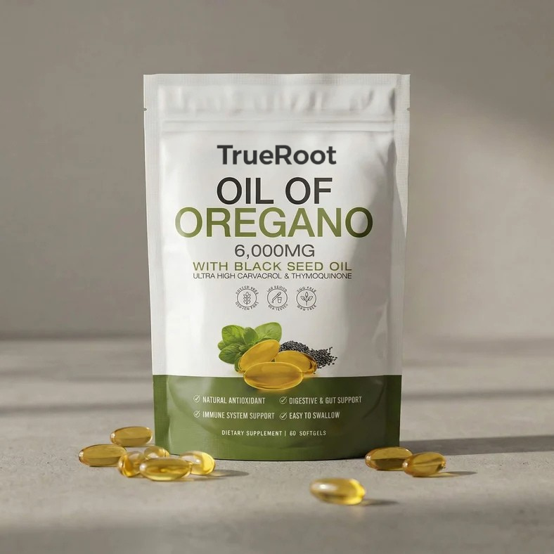 TRUEROOT OREGANO & BLACK SEED OIL - ELIMINATES GUM DISEASE
