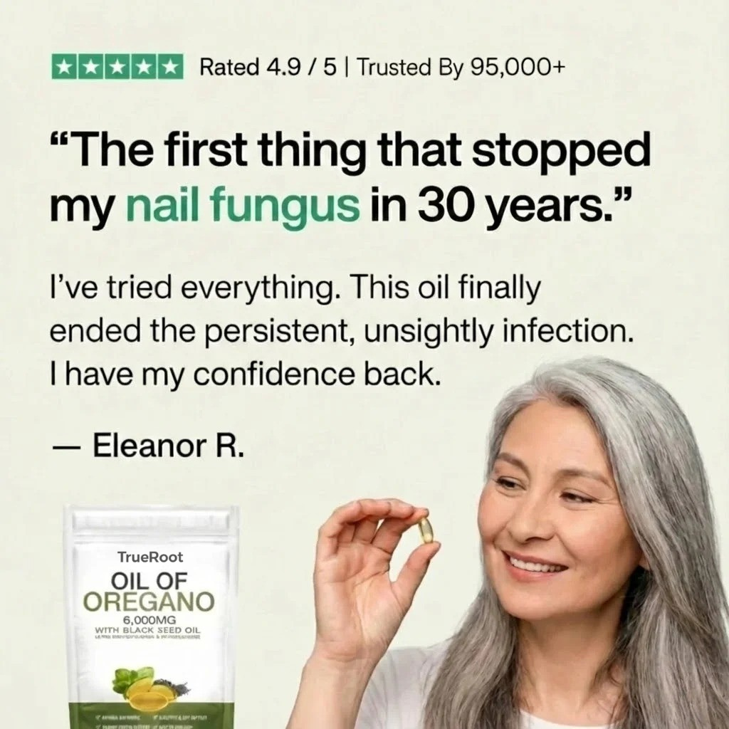 TRUEROOT OREGANO & BLACK SEED OIL - ELIMINATES NAIL FUNGUS