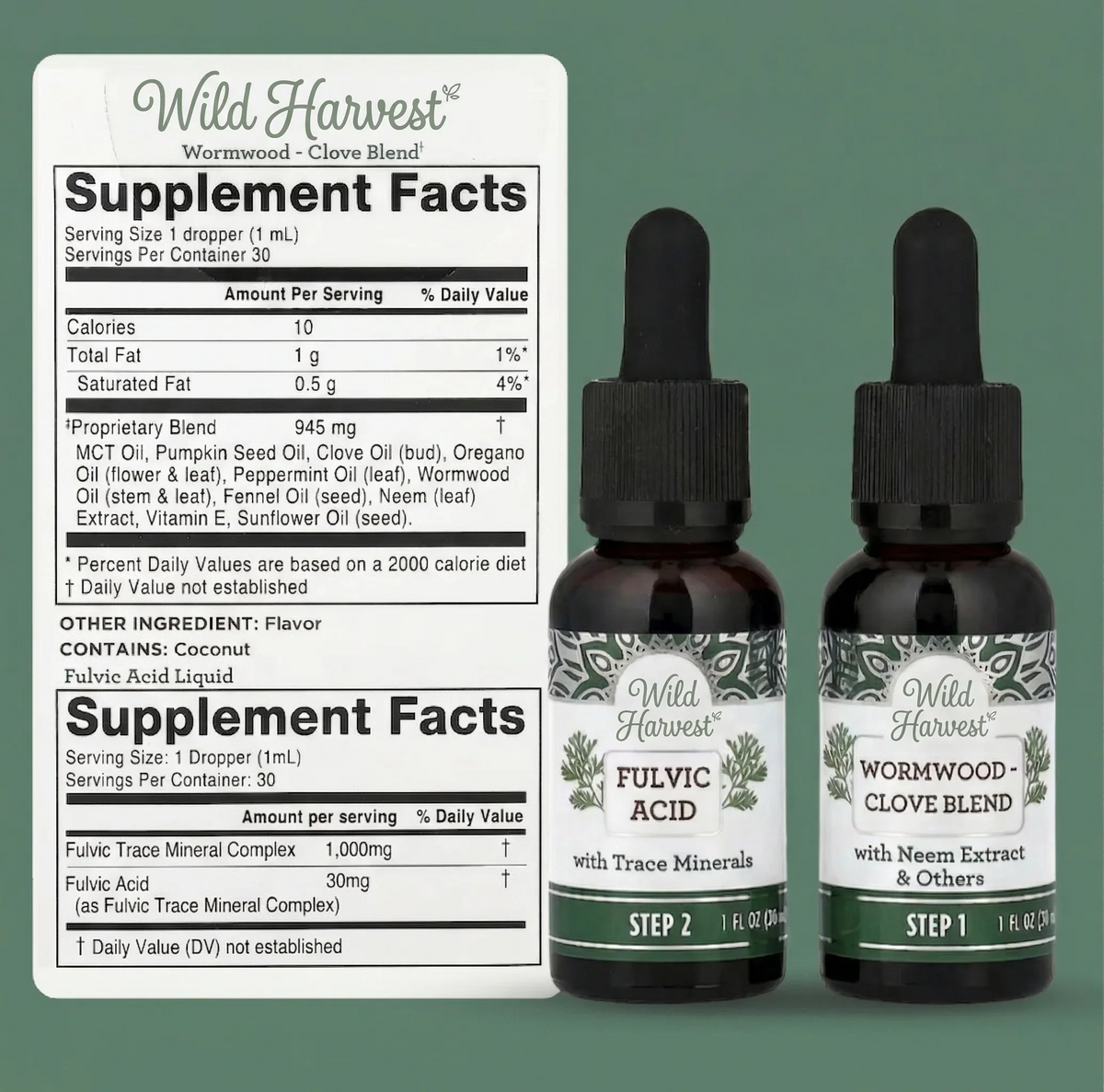 TreuRoot® GutCleanse 2-Step Parasite Cleanse Kit - Natural Herbal Detox for a Cleaner, Healthier Gut