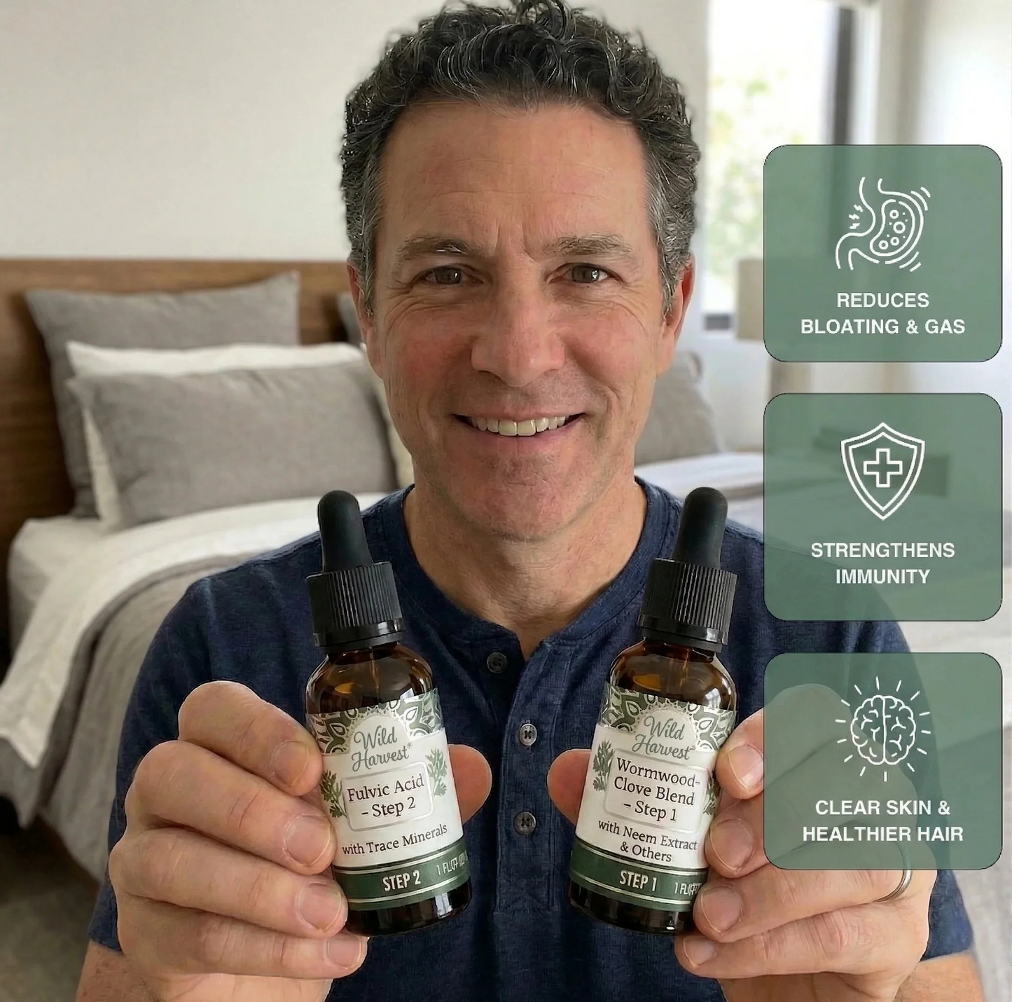 TreuRoot® GutCleanse 2-Step Parasite Cleanse Kit - Natural Herbal Detox for a Cleaner, Healthier Gut